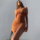 Vestido mini fruncido Marisa